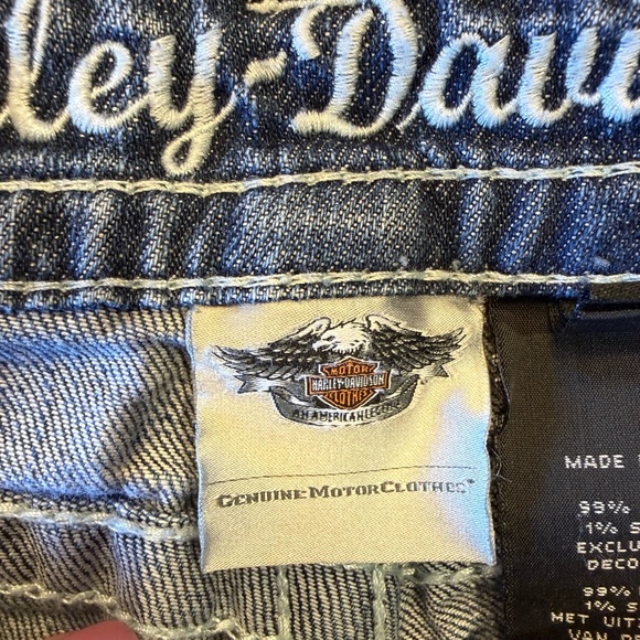 Harley-Davidson Women’s Size 4 x 30” Light Blue Flare Jeans - Picture 8 of 14